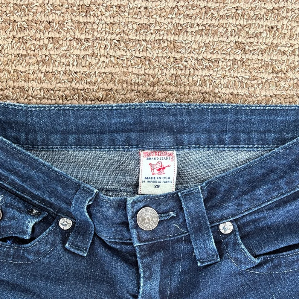 True Religion Dark Blue Straight Leg Jeans - Picture 2 of 5